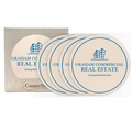 CoasterStone Round Absorbent Stone Coaster - 4 Pack (4 1/4")